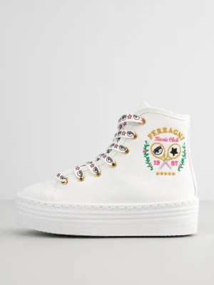 Sneakersy wysokie Chiara Ferragni biały