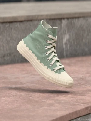 Sneakersy wysokie Converse jasnozielony
