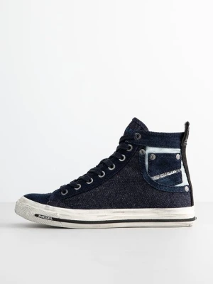 Sneakersy wysokie Diesel granatowy