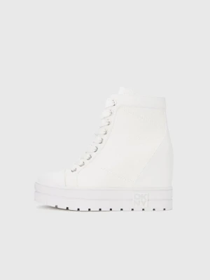 Sneakersy wysokie DKNY biały