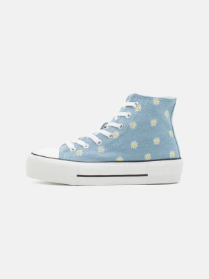 Sneakersy wysokie Even&Odd bleached denim