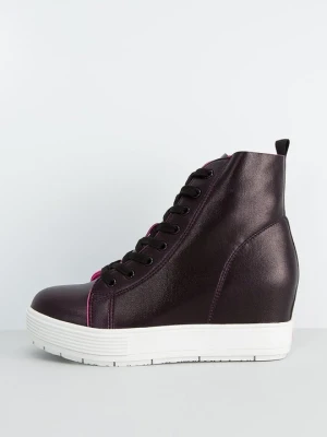 Sneakersy wysokie Fornarina czarny