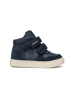 Sneakersy wysokie Geox granatowy