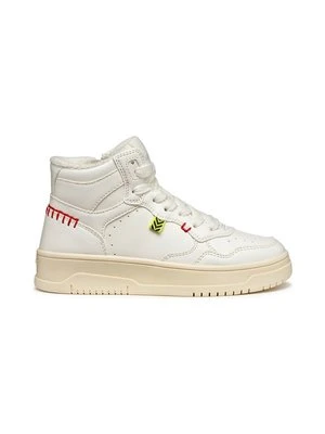 Sneakersy wysokie Geox biały