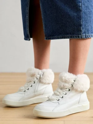 Sneakersy wysokie Geox biały
