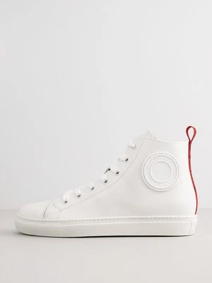 Sneakersy wysokie John Galliano biały