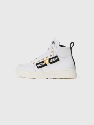 Sneakersy wysokie MOSCHINO biały