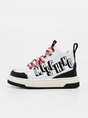 Sneakersy wysokie MOSCHINO biały
