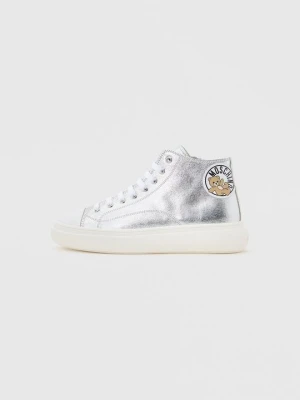 Sneakersy wysokie MOSCHINO jasnożółty melanż