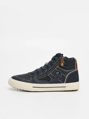 Sneakersy wysokie Mustang granatowy