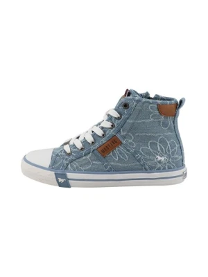Sneakersy wysokie Mustang ciemnoniebieski