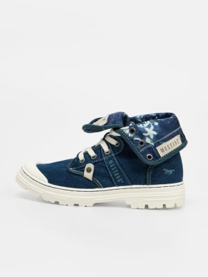 Sneakersy wysokie Mustang niebieski
