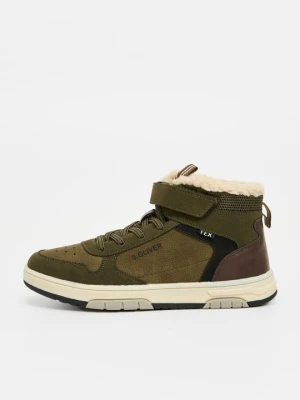 Sneakersy wysokie s.Oliver khaki