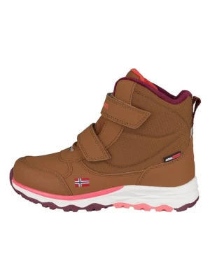 Sneakersy wysokie Trollkids jasny brąz