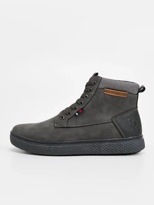Sneakersy wysokie U.S. POLO ASSN. jasnoszary