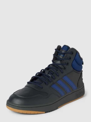 Sneakersy wysokie z detalami z logo model ‘HOOPS 3.0 MID’ ADIDAS SPORTSWEAR