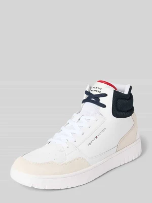 Sneakersy wysokie ze skóry naturalnej model ‘BASKET CORE’ Tommy Hilfiger