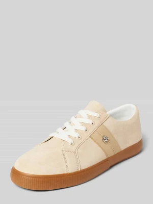 Sneakersy z aplikacją z logo model ‘Adrienne’ Lauren Ralph Lauren