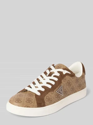 Sneakersy z aplikacją z logo model ‘TODI 3’ Guess Beżowy
