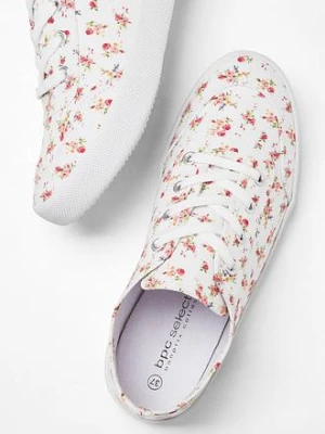 Sneakersy z bawełnianego płótna bonprix