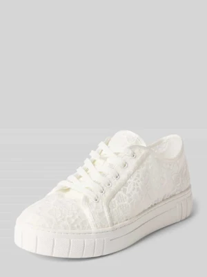 Sneakersy z czubkiem i lekko profilowaną podeszwą marco tozzi