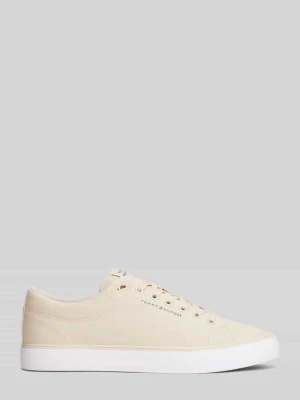 Sneakersy z czystej bawełny z wyhaftowanym logo Tommy Hilfiger