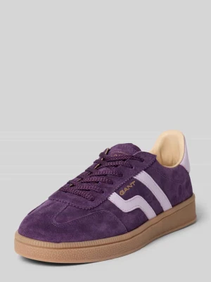 Sneakersy z czystej skóra model 'Cuzima' Gant Jasnośliwkowy