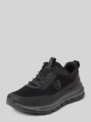 Sneakersy z detal z logo model 'Advance' Bugatti Czarny