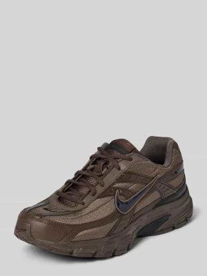 Sneakersy z detal z logo model 'Initiator' Nike Ciemnobrązowy