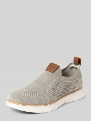 Sneakersy z detal z logo model 'Pasadena' Bugatti Beżowy