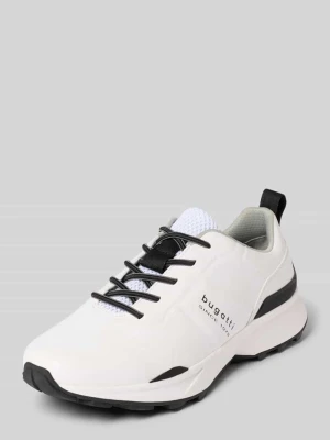 Sneakersy z detal z logo model 'Zion' Bugatti Biały