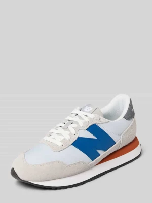 sneakersy z detal z logo New Balance Jasnoszary