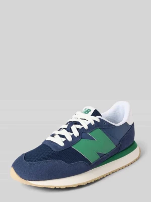 Sneakersy z detal z logo New Balance Granatowy