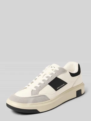Sneakersy z detalami z logo Armani Exchange
