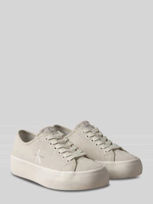 sneakersy z detalami z logo CK Calvin Klein