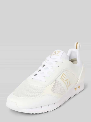 Zdjęcie produktu Sneakersy z detalami z logo model ‘BLACK AND WHITE’ EA7 Emporio Armani