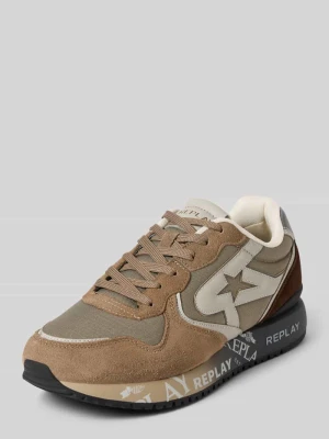 Sneakersy z detalami z logo model ‘FIBER M VANISH’ Replay