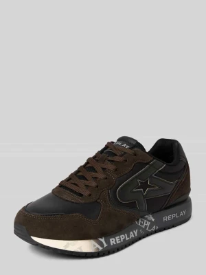 Sneakersy z detalami z logo model ‘FIBER M VANISH’ Replay
