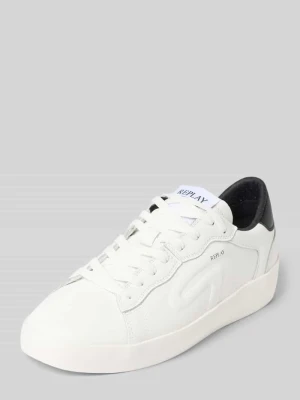 Sneakersy z detalami z logo model 'RAPID' Replay Biały