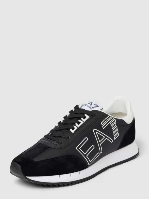 Sneakersy z detalem z logo EA7 Emporio Armani