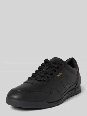 Sneakersy z detalem z logo model ‘Titanium’ Boss