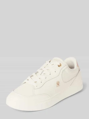 Sneakersy z detalem z logo Tommy Hilfiger Różowawy