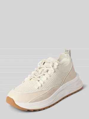 Sneakersy z fakturowanym wzorem i wiązaniem Marc Cain Bags & Shoes