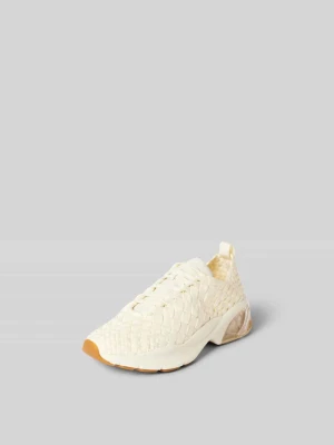 Sneakersy z fakturowanym wzorem Tory Burch Écru