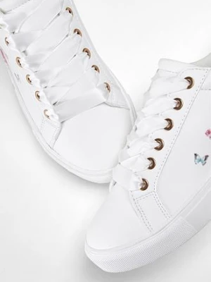 Sneakersy z kwiatowym nadrukiem bonprix
