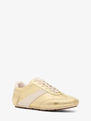 Sneakersy z metalicznej skóry Susie Michael Kors ZŁOTY (Złoty)