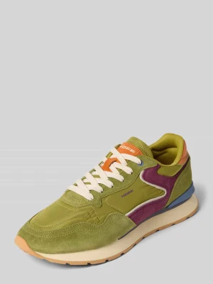 Sneakersy z mieszanka skóry model 'City' HOFF Jasnozielony