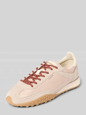 Sneakersy z mieszanka skóry z detal z logo model 'Bridge' HOFF Beżowy
