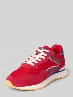 Sneakersy z mieszanka skóry z detal z logo model 'City' HOFF