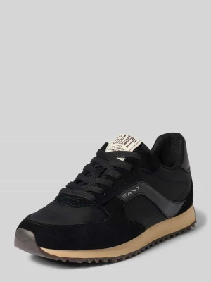 Sneakersy z mieszanki skóry model 'Beja' Gant Czarny